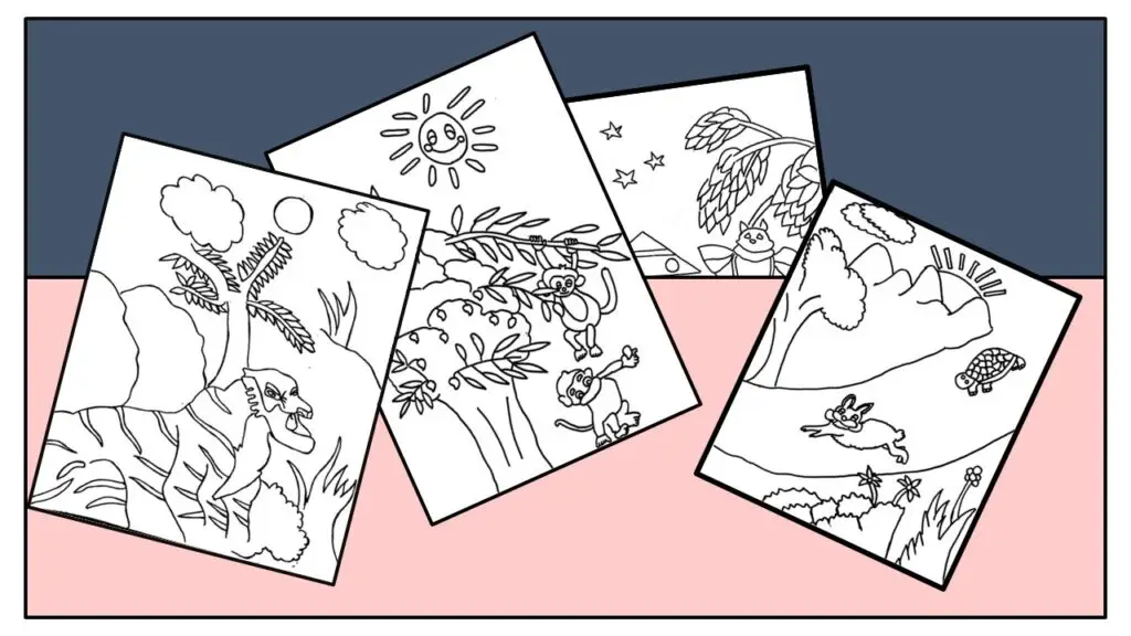 In this post there are animal coloring pages with fun and interesting facts.