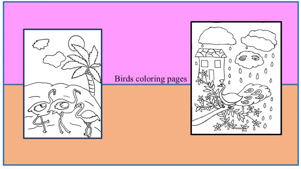In this post, there are birds coloring pages.